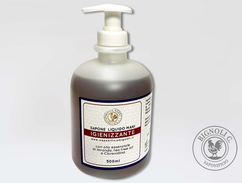 Saponificio Bignoli Sapone Liquido Mani Igienizzante 500ml Lavanda