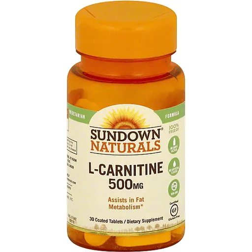 Sundown Naturals L-Carnitina 500 mg Compresse Vegetariane