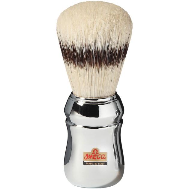 Omega 20248 pennello da barba setola pura cromato