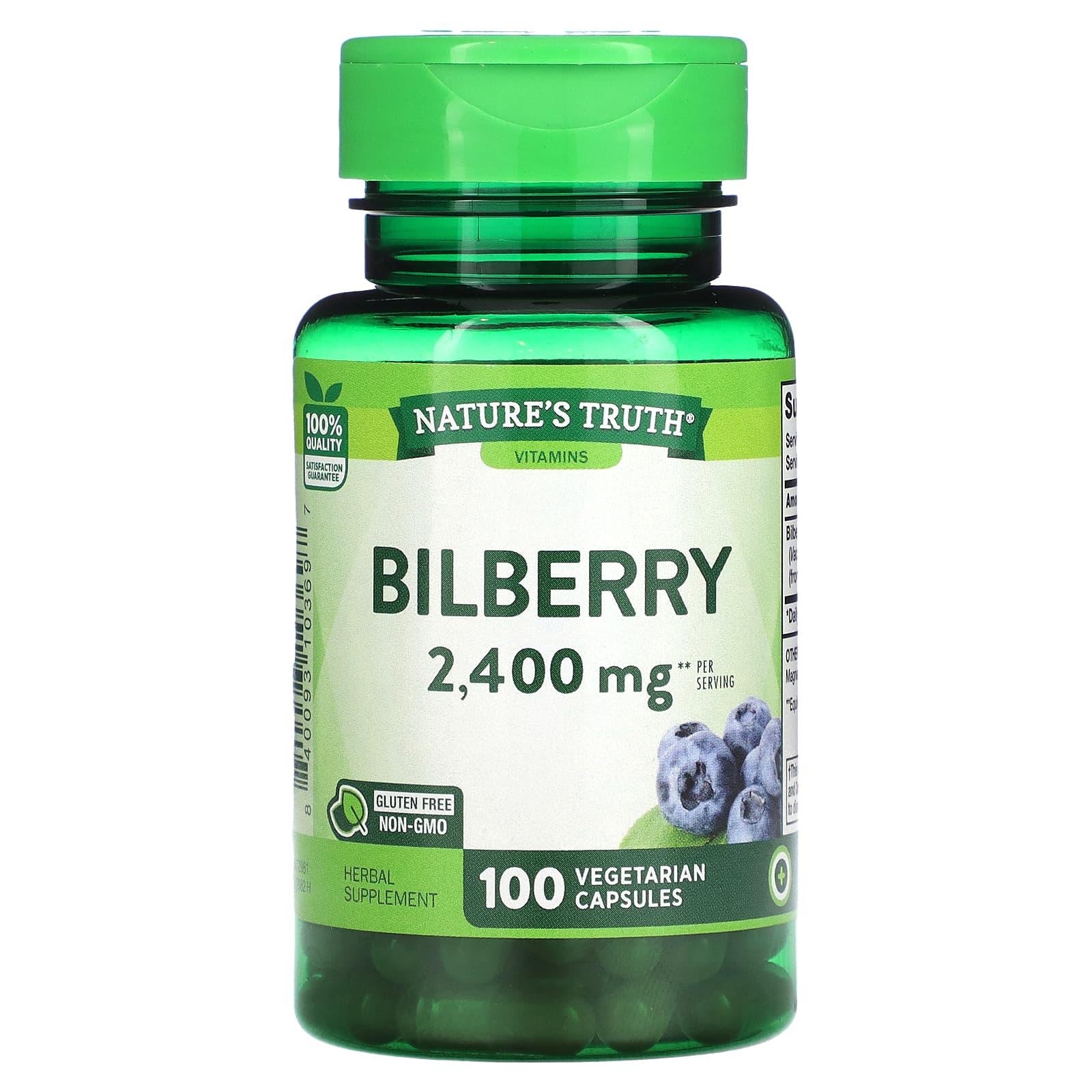 Pasteur Nature's Truth Bilberry Integratore 2400 mg capsule