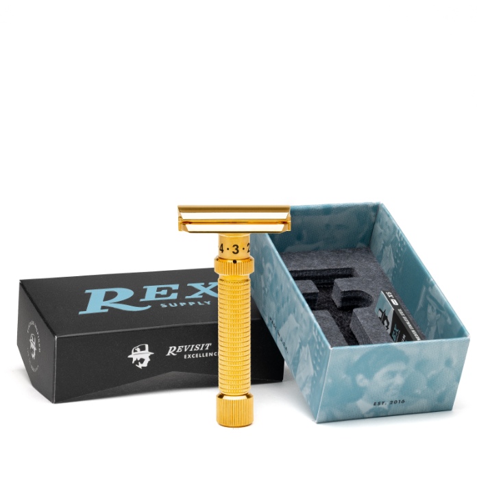 Rex Ambassador DeLuxe Gold Rasoio Sicurezza RSC-101G Acciaio