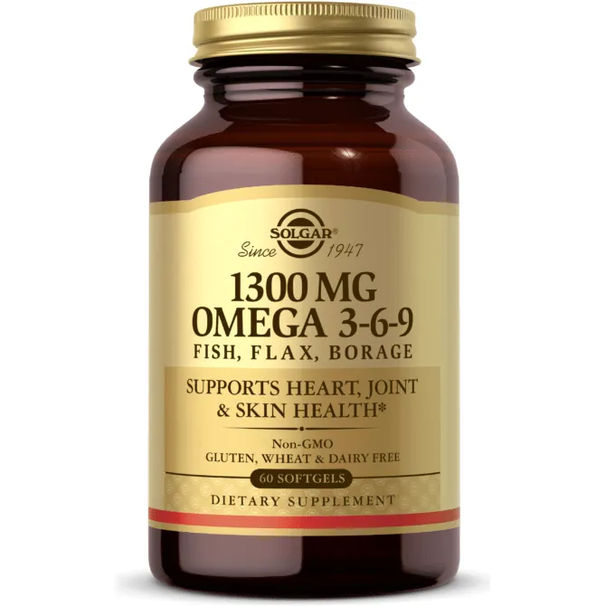 Solgar Omega 3-6-9 integratore 60 softgel 1300 mg