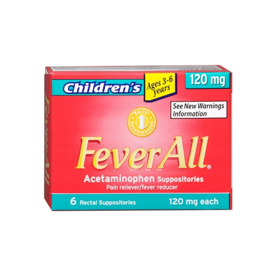 FeverAll Paracetamolo Bimbi Supposte Febbre 120 mg