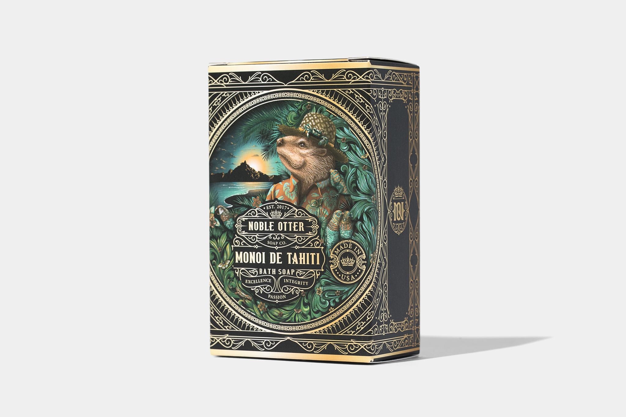 Noble Otter Monoi de Tahiti saponetta sandalo 212 g