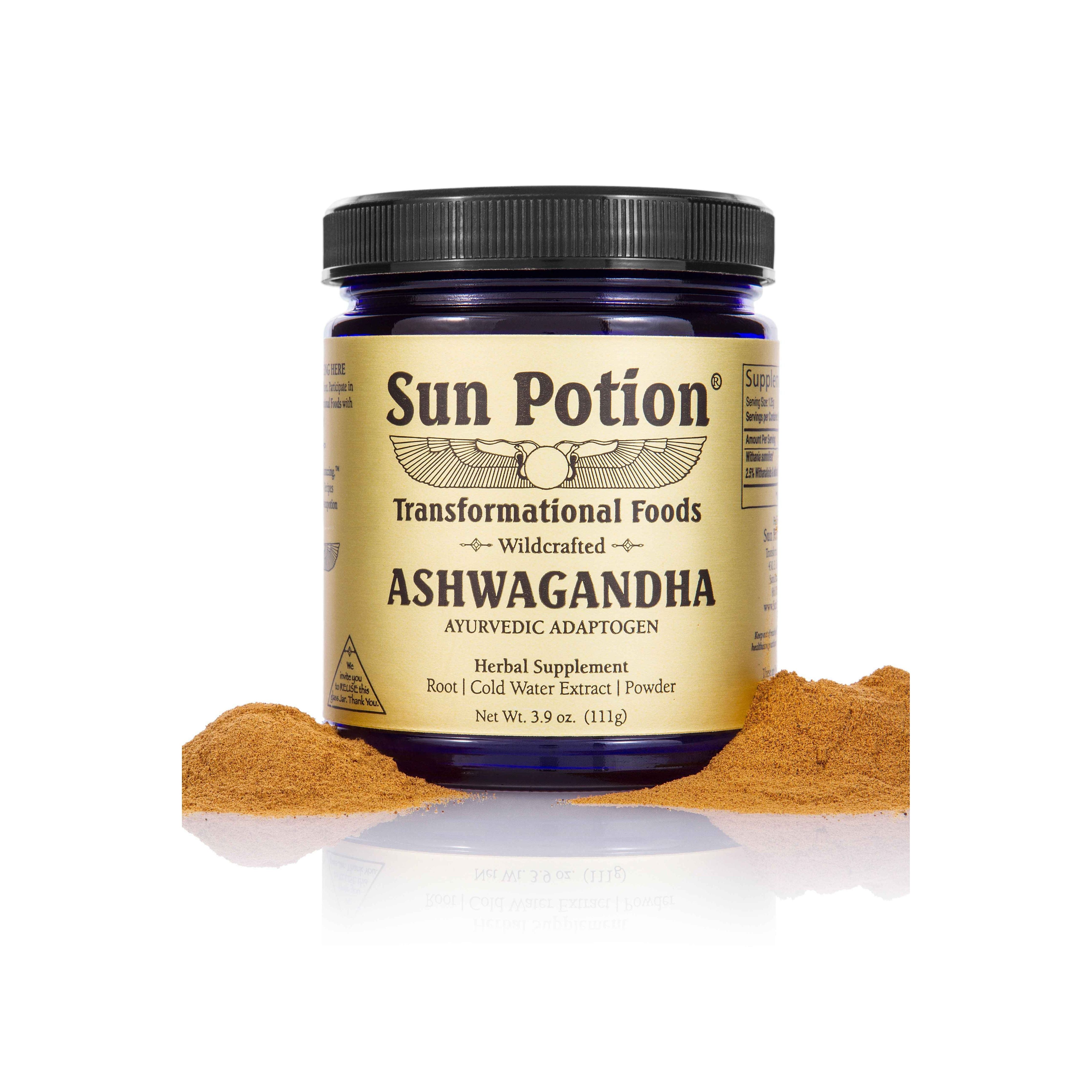 Sun Potion Ashwagandha Polvere Ayurvedica Barattolo 111 g