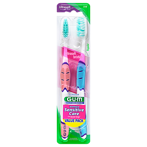GUM Sensitive Spazzolino Denti ultramorbido 2 pezzi gengive