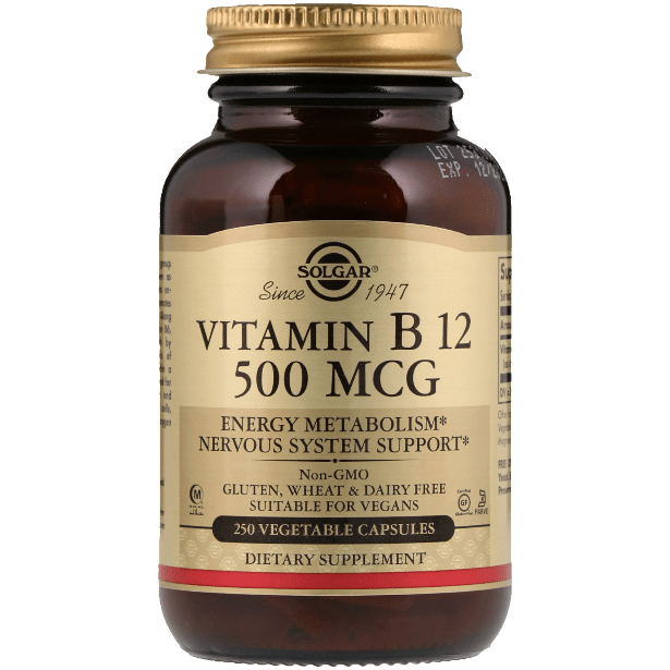 Solgar Vitamina B12 500 mcg capsule vegetali 250 capsule