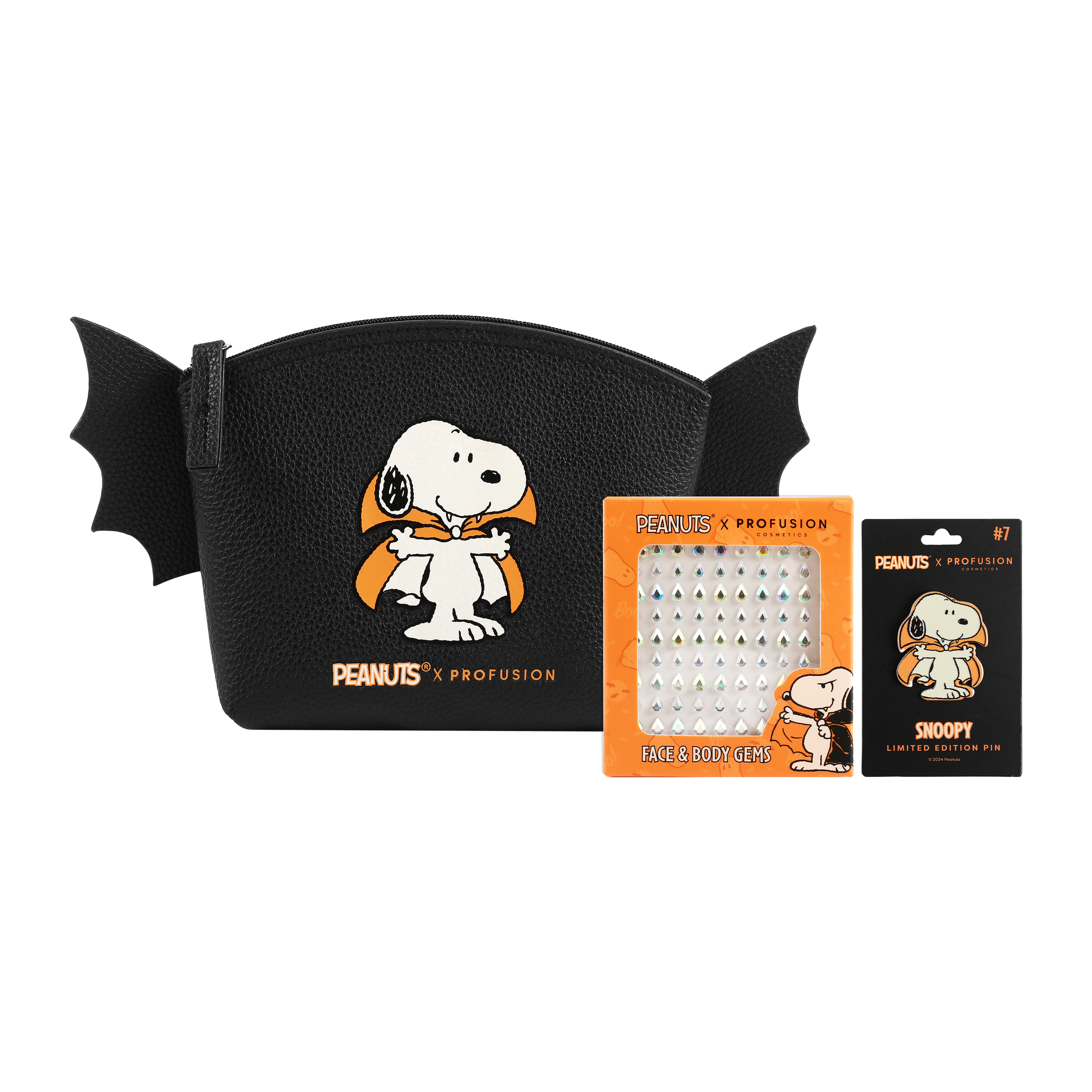 Profusion Peanuts Snoopy pochette trucco con gemme