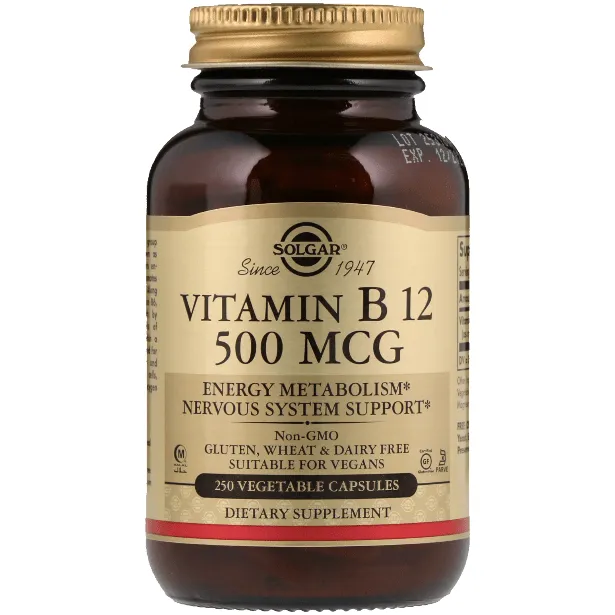 Solgar Vitamina B12 500 mcg capsule vegetali 250 capsule