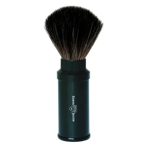 Edwin Jagger 21M536 pennello barba sintetico viaggio nero