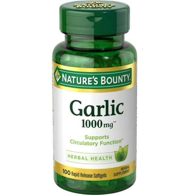 Nature's Bounty aglio integratore 1000 mg 100 capsule