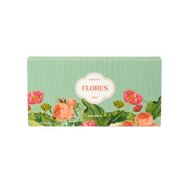 Ach Brito Flores saponette 3x100 g mandorla dolce