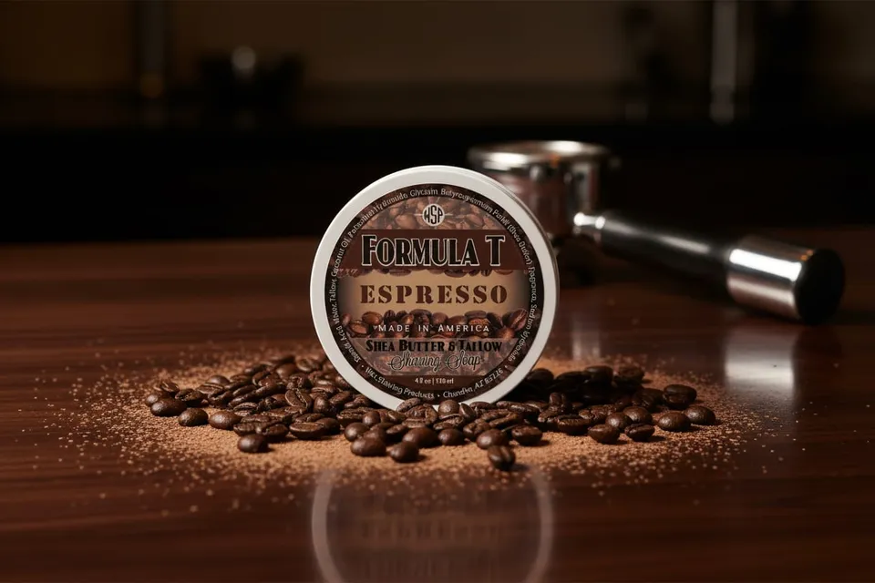 Wet Shaving Products Espresso Sapone Barba Formula T 4oz