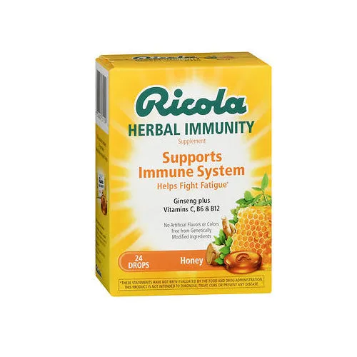 Ricola Miele Erbe + Ginseng Pastiglie Immunità 24 Pezzi