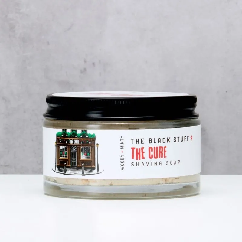 The Black Stuff Cure sapone da barba edizione limitata 155g vetro