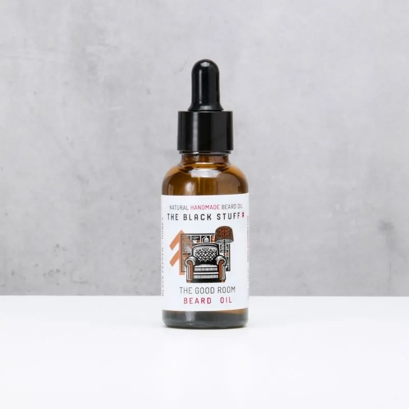 The Black Stuff Beard Care The Good Room olio barba idratante