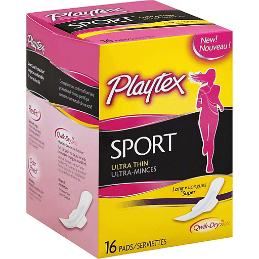 Playtex Sport assorbenti ultra sottili long 16 pezzi sport