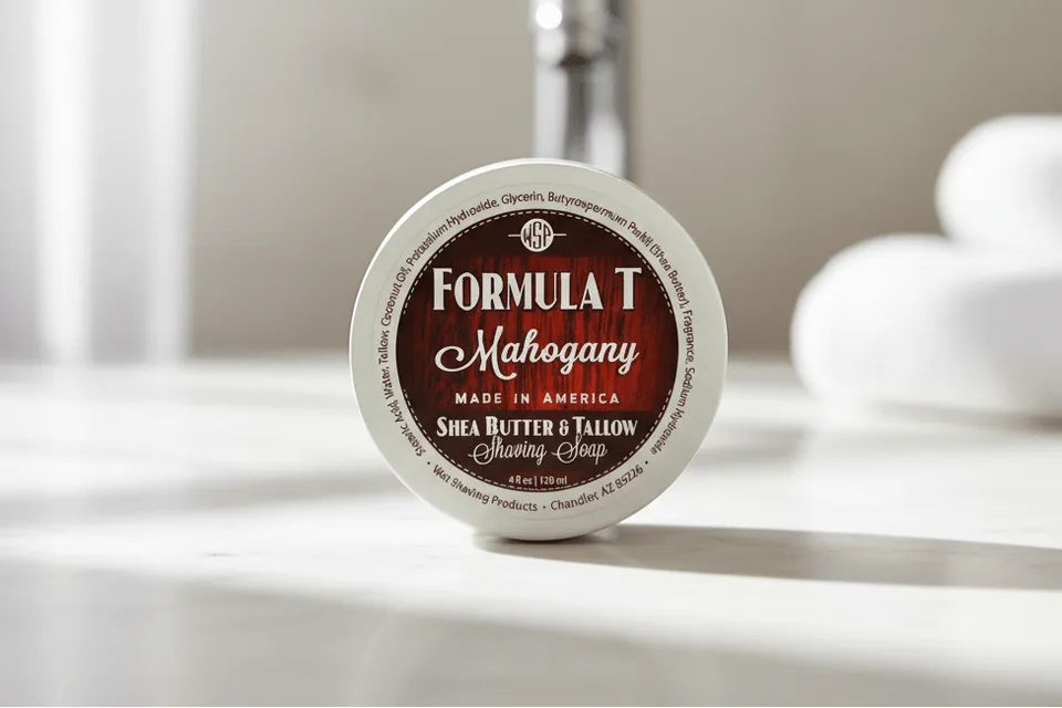 Wet Shaving Products Mahogany Formula T sapone da barba sego e karité