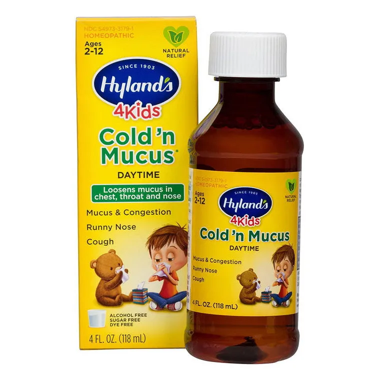 Hyland's 4 Kids Cold 'N Mucus rimedio omeopatico 2-12 anni