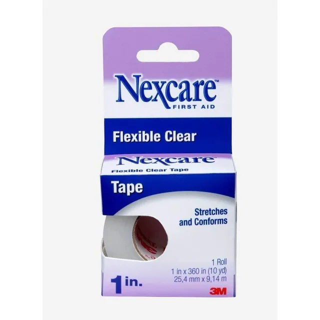 Nexcare Flexible Clear nastro medico trasparente 1"x10 Yd