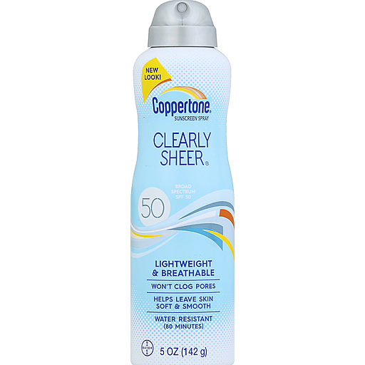 Coppertone Clearly Sheer Solare Spray SPF50 Leggero