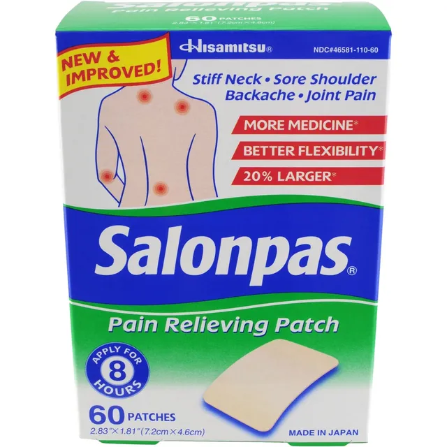 Salonpas Cerotti antidolorifici 60 pz schiena muscoli