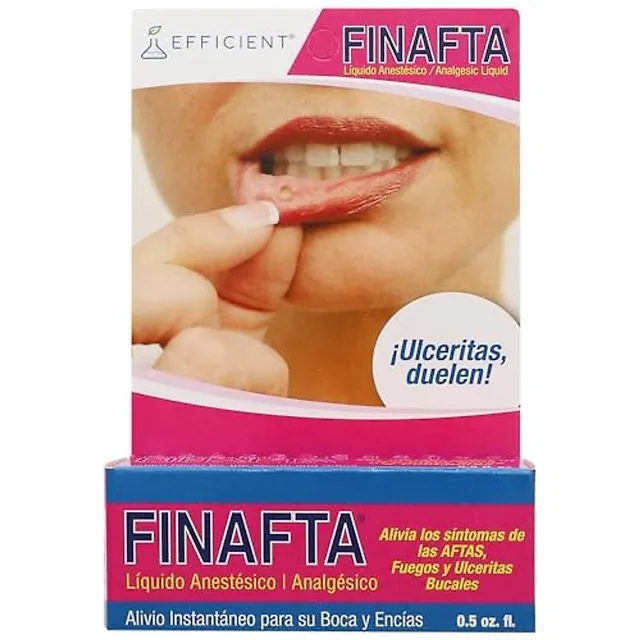 Finafta Anesthetic Analgesic liquido anestetico 0.5 fl oz