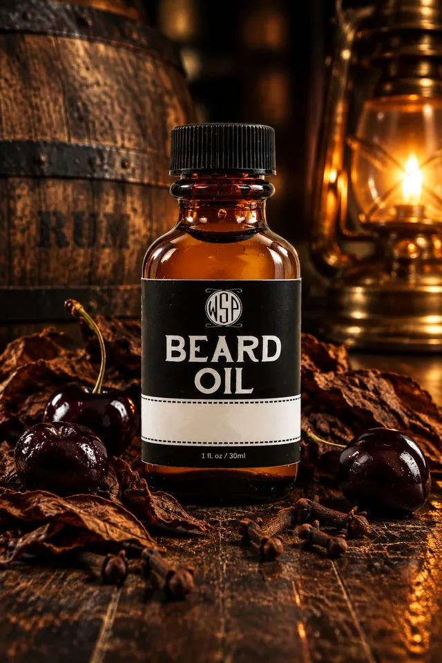 Wet Shaving Products Blackbeard olio da barba 1oz tabacco nero