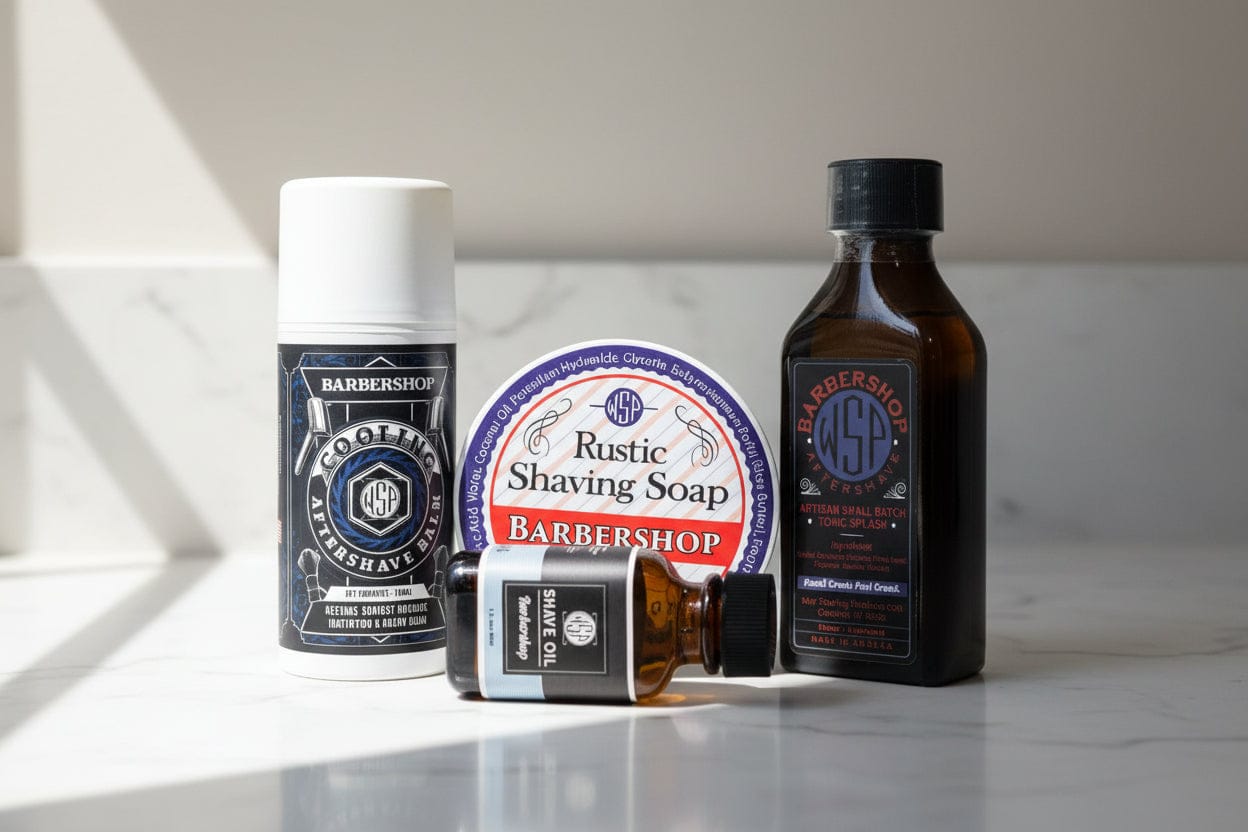 Wet Shaving Products Barbershop sapone da barba solido vegano