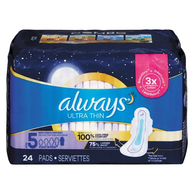 Always Ultra Thin 5 assorbenti notte extra heavy con ali 24 pezzi