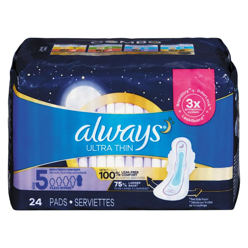 Always Ultra Thin 5 assorbenti notte extra heavy con ali 24 pezzi