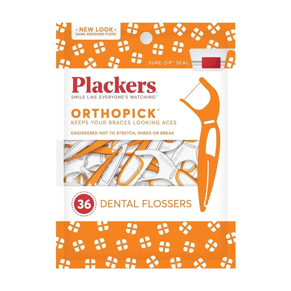 Plackers Orthopick filo interdentale apparecchio 36 flosser