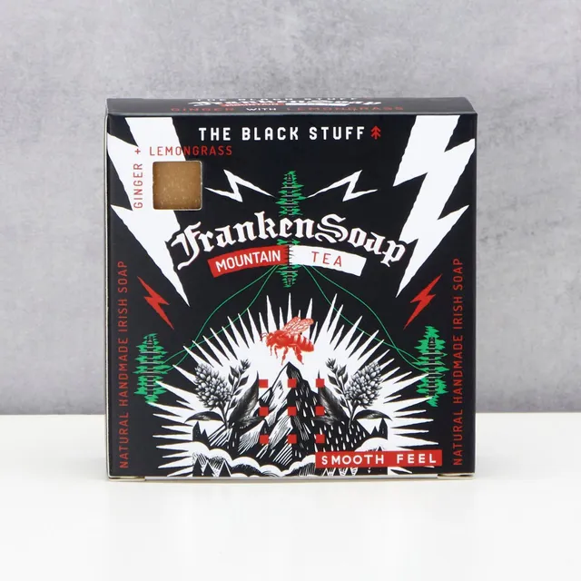 The Black Stuff Men's Bar Soap Mountain Tea sapone agrumi 130g