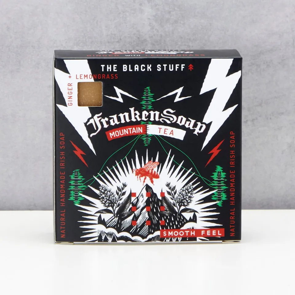 The Black Stuff Men's Bar Soap Mountain Tea sapone agrumi 130g