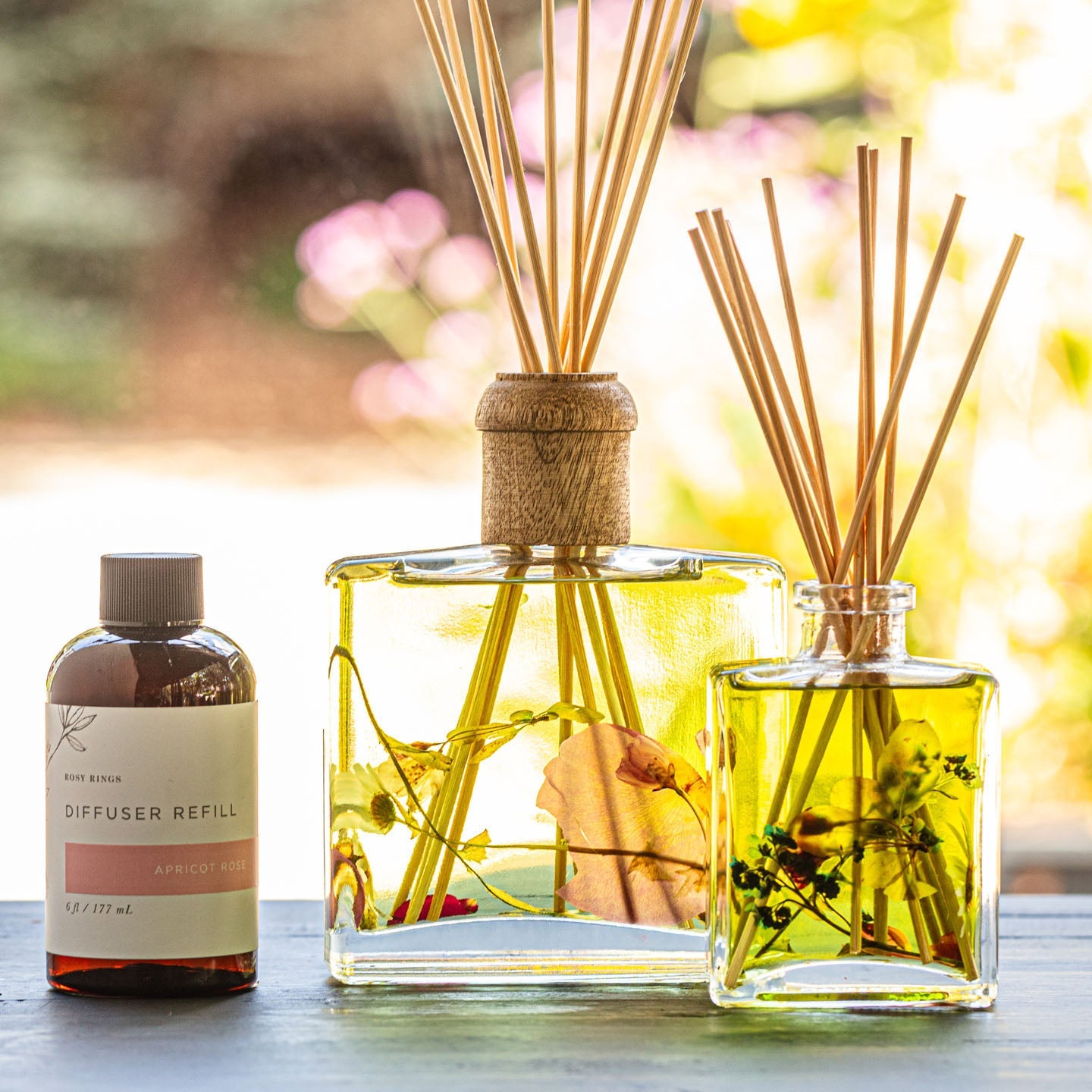 Rosy Rings Accent Diffusore Bastoncini Apricot Rose Botanico