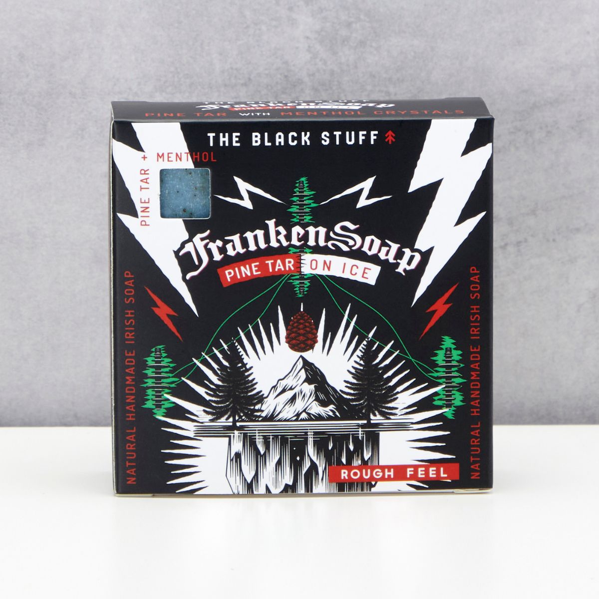 The Black Stuff Frankensoap Pine Tar on Ice saponetta 140g