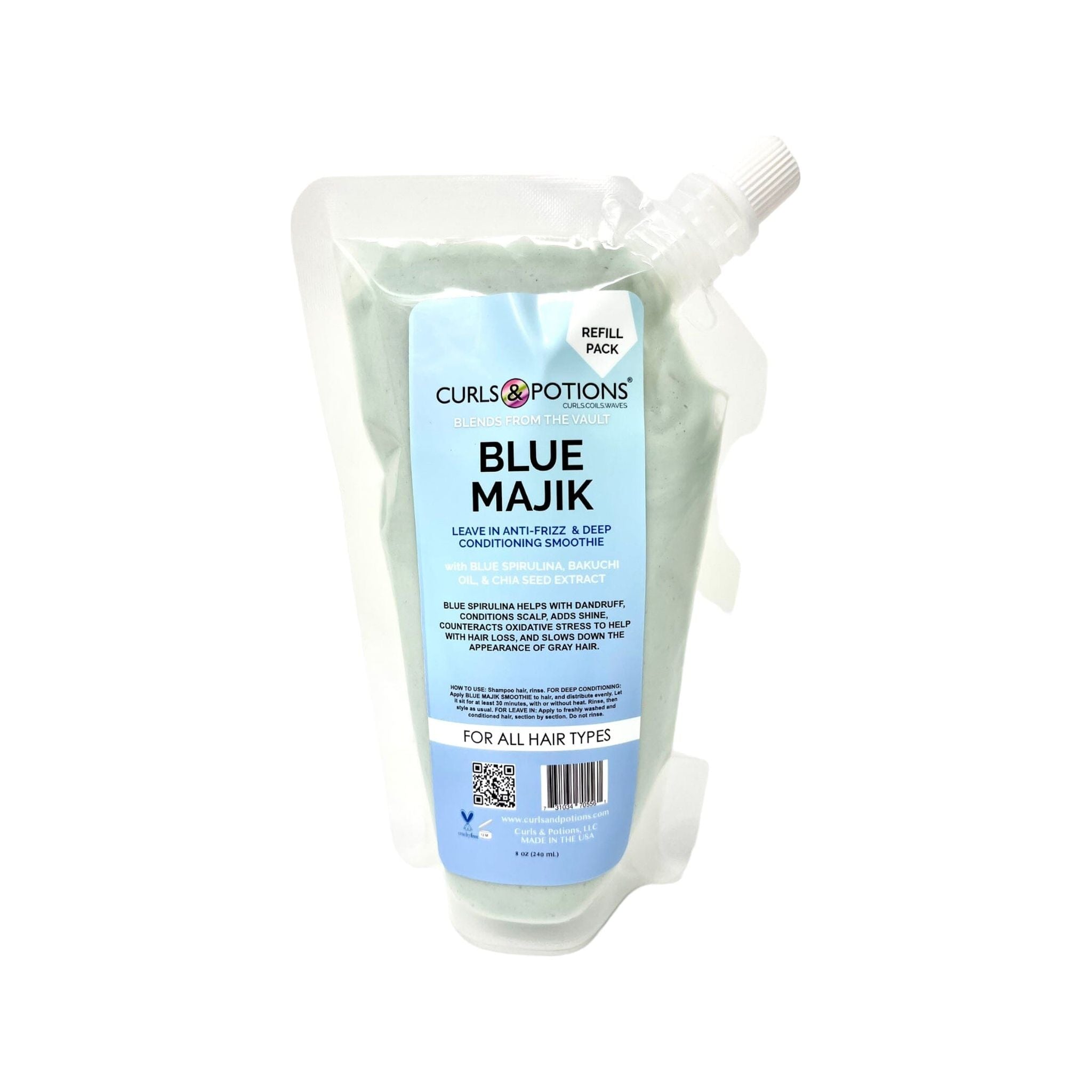 Blends Blue Majik Balsamo Leave-In 8 Oz Refill Spirulina