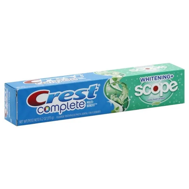 Crest Complete Whitening Plus Scope dentifricio menta fresca sbiancante