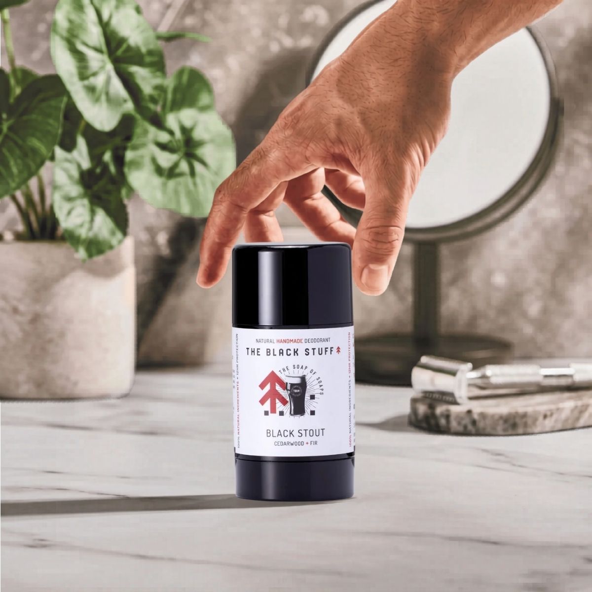 The Black Stuff Black Stout Deodorante Naturale Uomo Legnoso Cedro