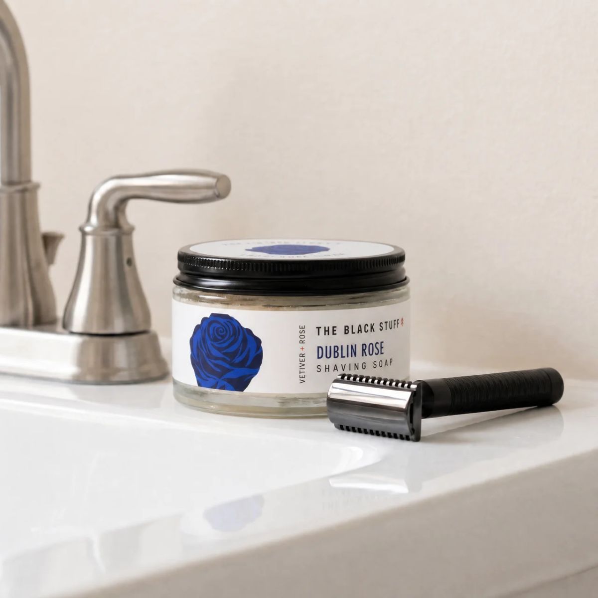 The Black Stuff Shaving Soap Dublin Rose sapone da barba 155g
