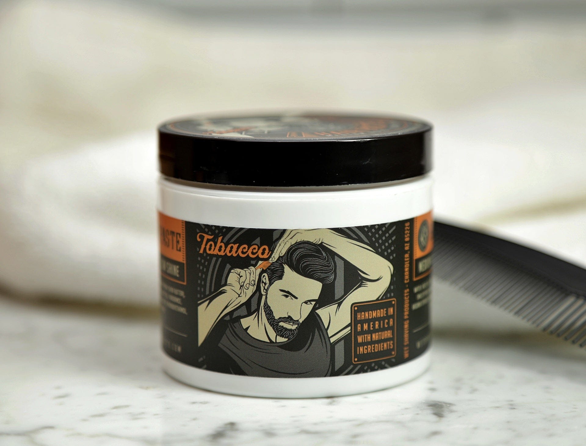 Wet Shaving Products Tobacco pasta capelli barattolo tenuta media