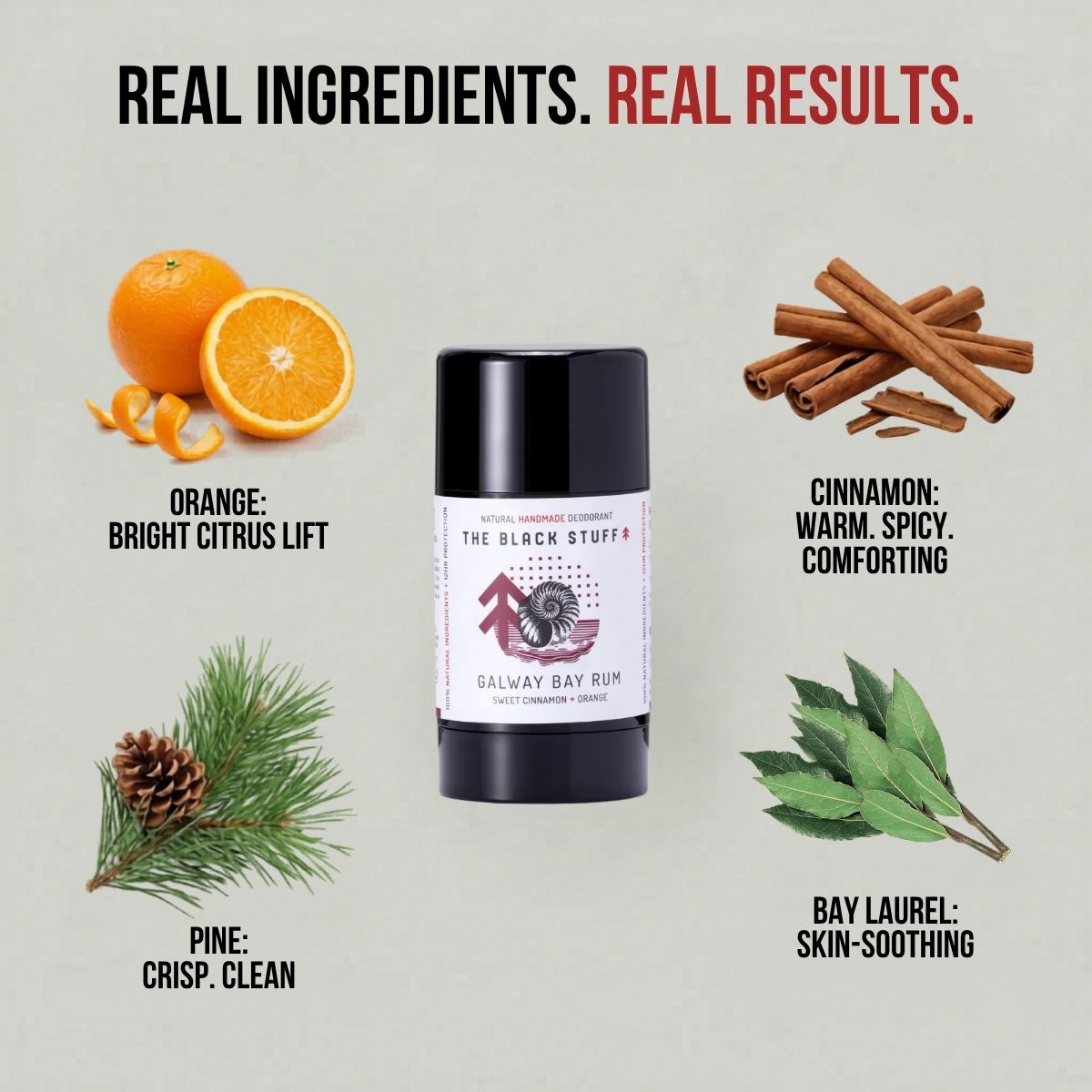 The Black Stuff Galway Bay Rum deodorante naturale uomo