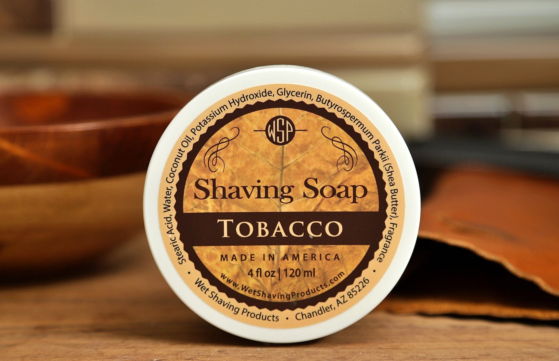 Wet Shaving Products Tobacco Rustic sapone da barba tabacco vegano