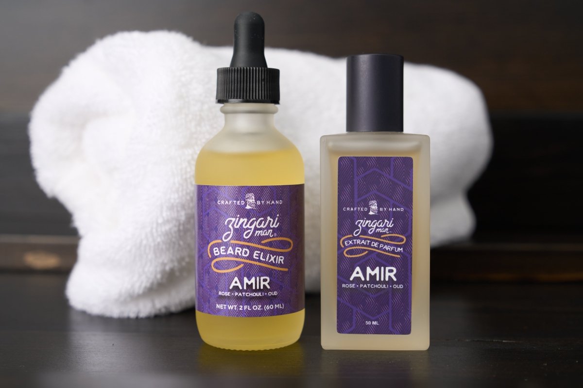 Zingari Man The Amir olio barba oud e rosa