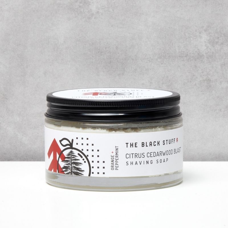 The Black Stuff Citrus Cedarwood Sapone da Barba 155 g Agrumi Cedro
