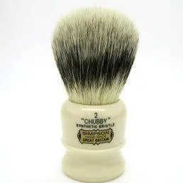 Simpson Chubby 2 Platinum Fibre pennello da barba avorio