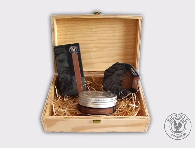 Saponificio Bignoli Sandalo Indiano Set Barba Scatola Legno