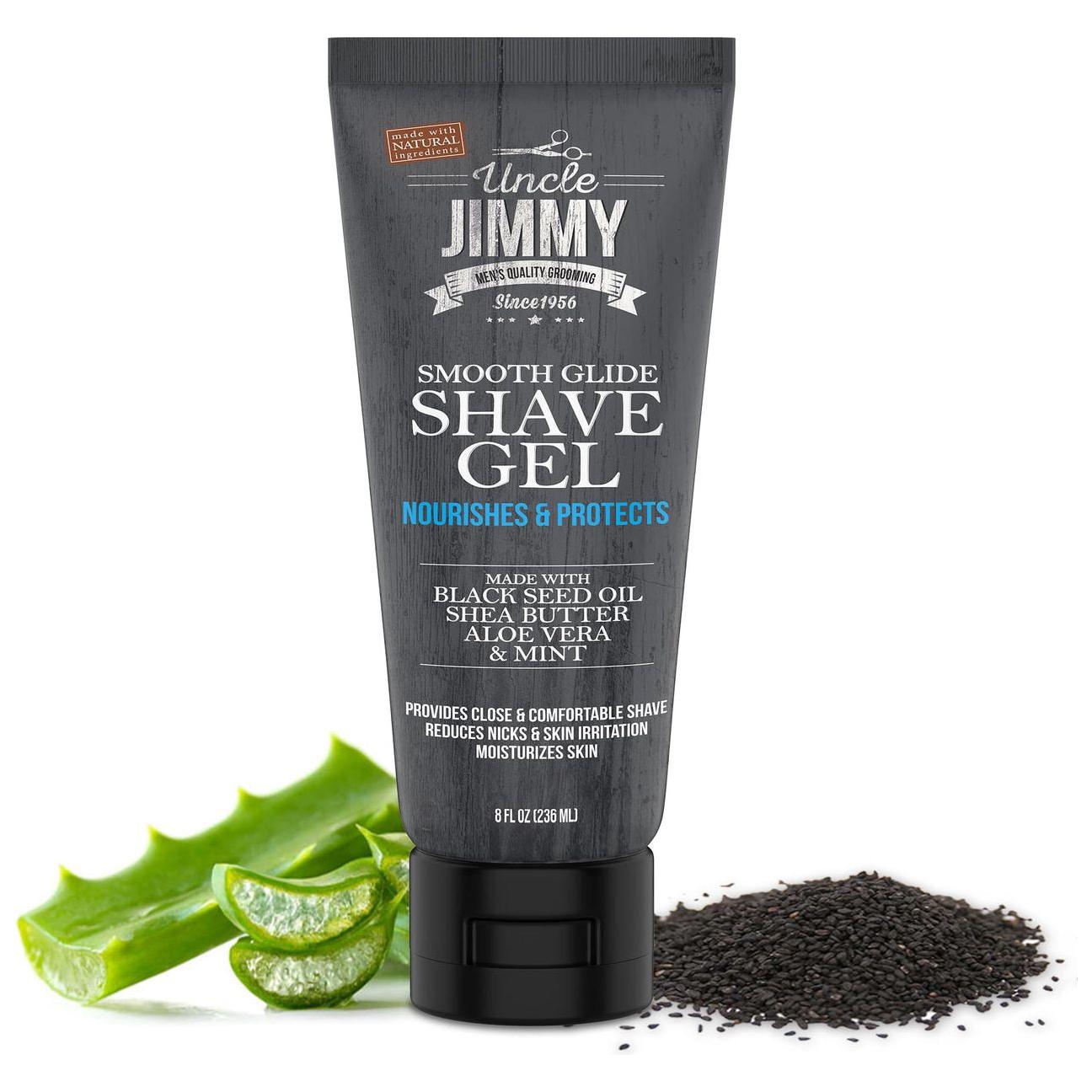 Uncle Jimmy Smooth Glide gel da barba uomo karité aloe