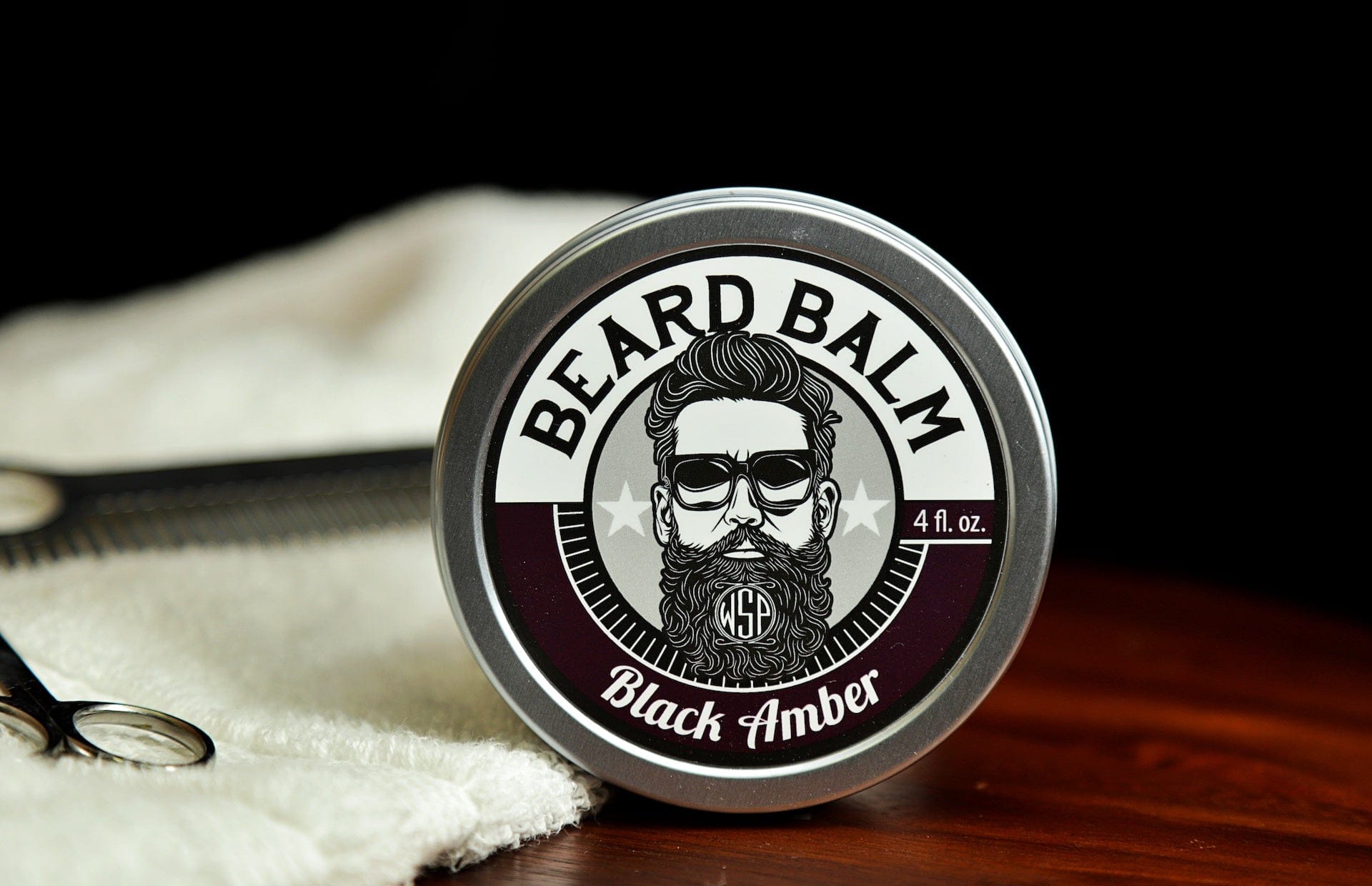 Wet Shaving Products Black Amber olio barba ambra e vaniglia 1 oz
