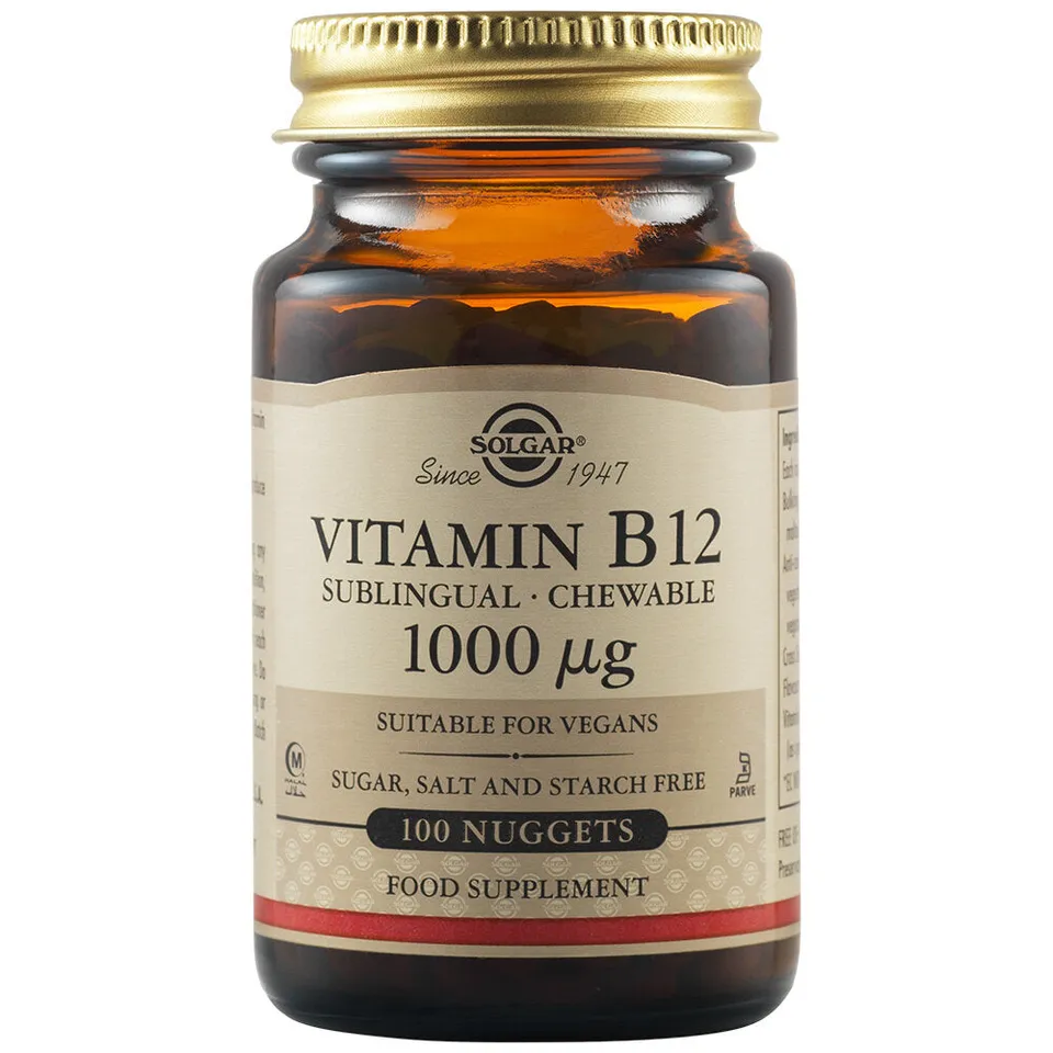 Solgar Vitamina B12 1000 mcg sublinguale 100 nuggets energia